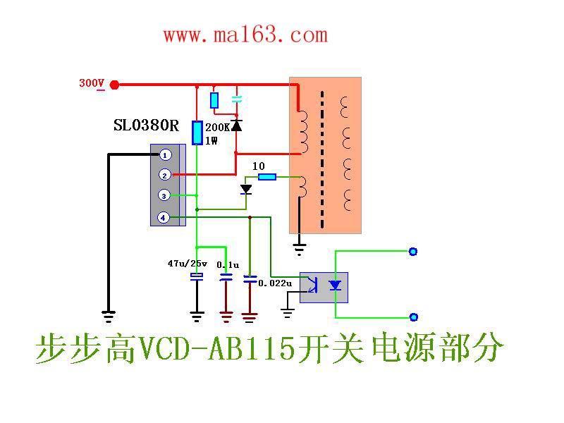 步步高AB115电源图SL0380R电路.jpg