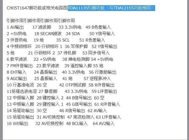 长虹CH05T1647 TDA11135 12155引脚功能.jpg