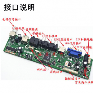 乐华通用液晶电视驱动板 T.VST59.031(V29）安装说明